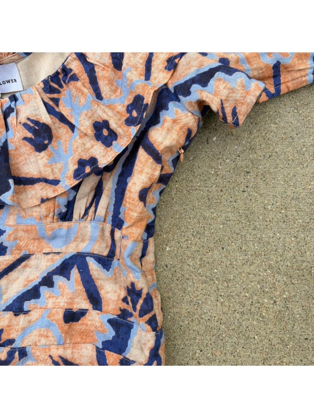Never a Wallflower boutique Maxi Fall dress. floral geometric print dress in XS - Picture 5 of 6
